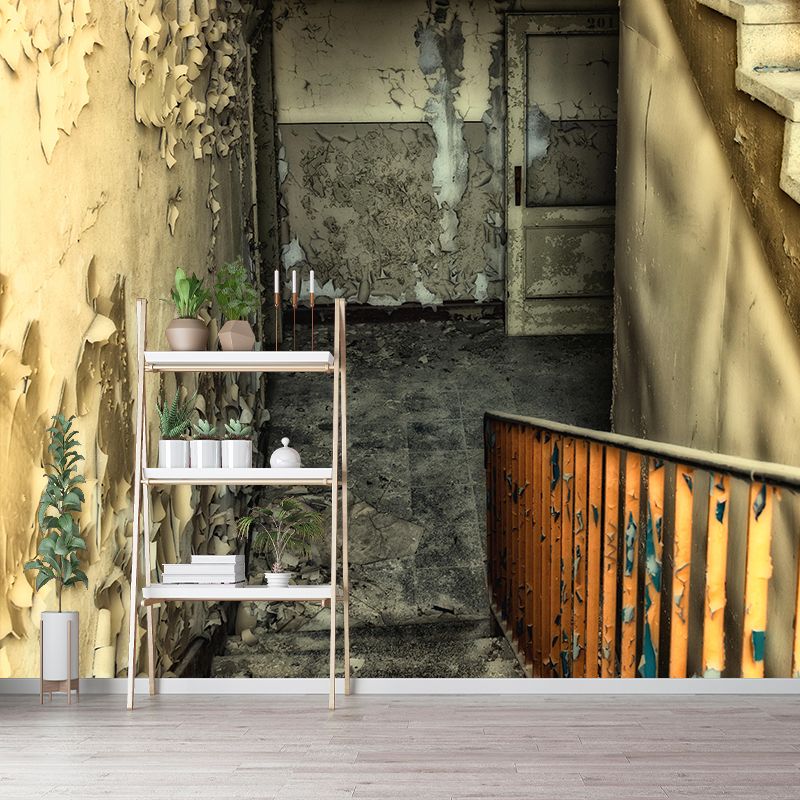 Customized Modern Stairs Building Mural Wallpaper Wall Covering for Accent Wall