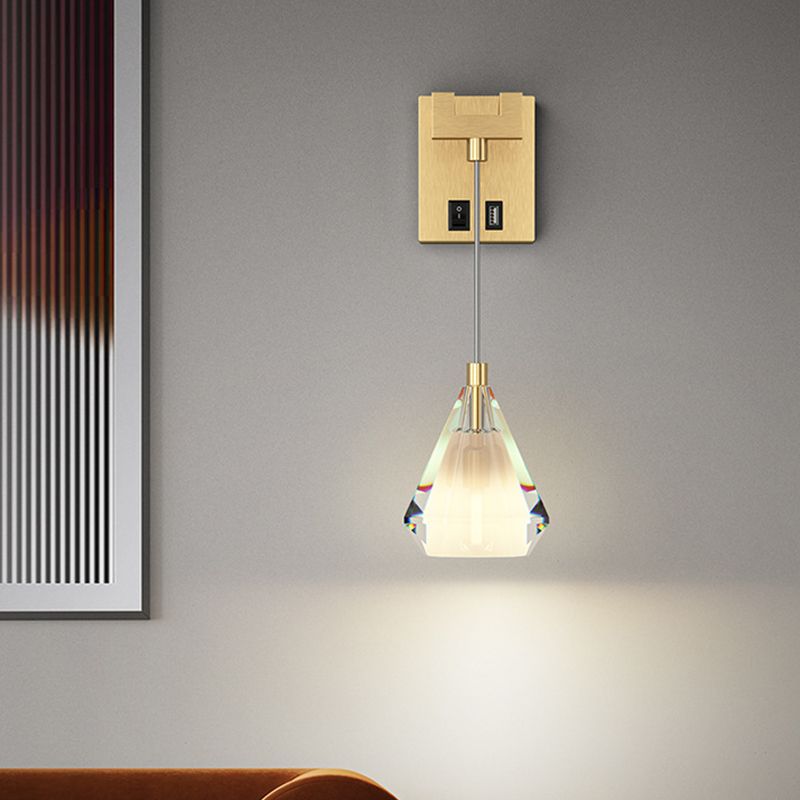 Tombra geométrica 1 Luz de la pared de luz Luz de la pared de la pared de estilo moderno