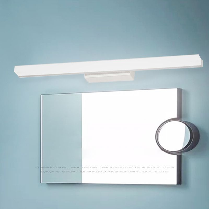 Adjustable Light Modern Minimalism Bathroom Vanity Light Linear LED Acrylic Vanity Lights in Chrome