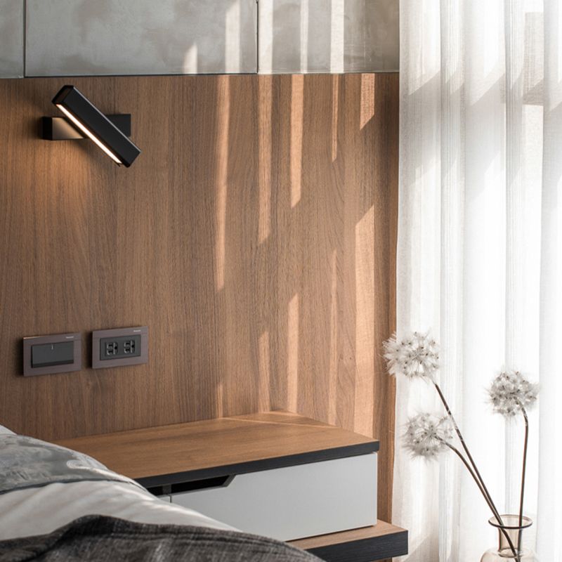 Modern Simple Aluminum Wall Light Rectangle Shape Rotatable Wall Lamp for Living Room