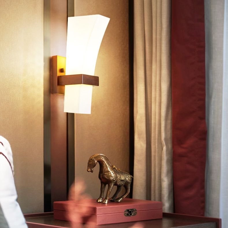 Salon CONDITION MUR EN BOIS Contemporain 1 tête en verre mural mural