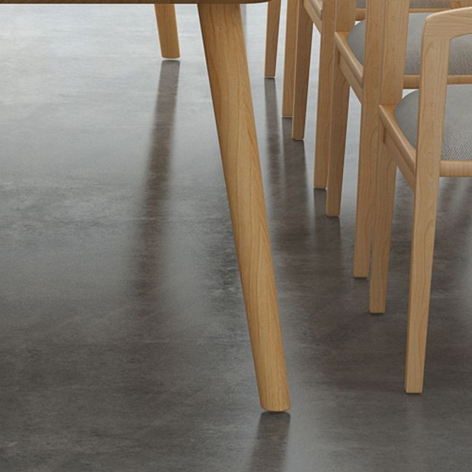 Glam Khaki Solid Wood Dining Table Standard Rectangle Shape Dining Table for Kitchen