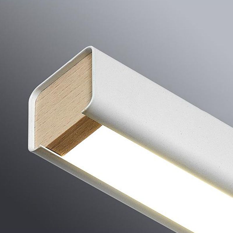 Zeitgenössische Küchenheize helle lineare Decke Anhänger Leuchtmetall 1 Licht