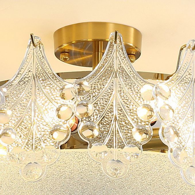 Nordic Ceiling Light Household Glass Flush Mount Light Fixture for Bedroom