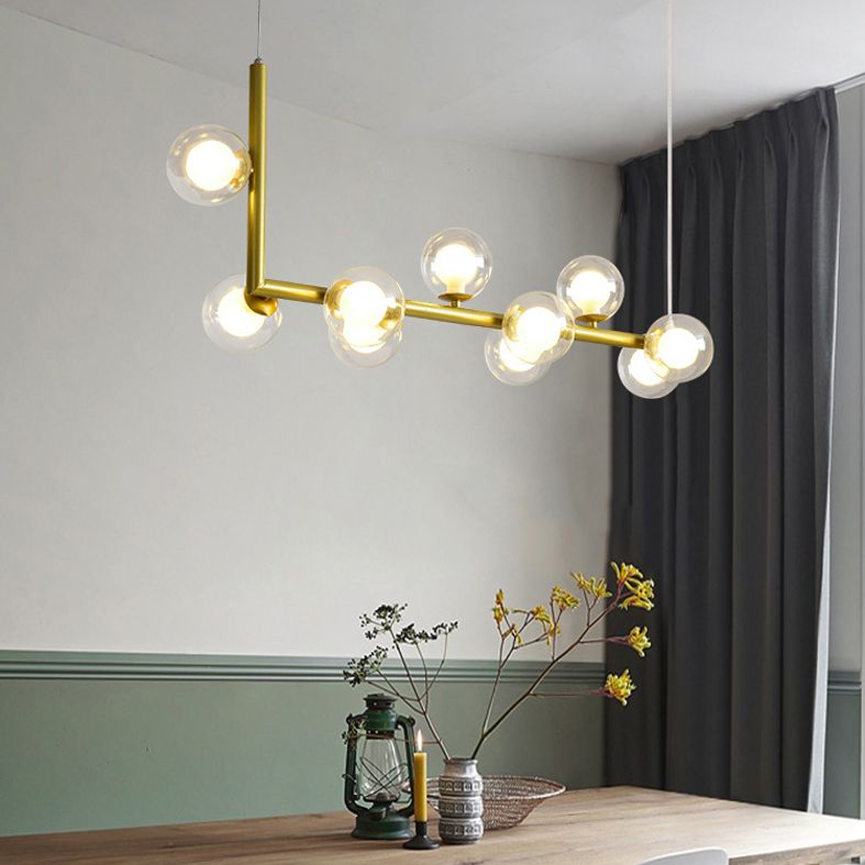 Bolas Dinning Room Over Island Lighting Glass Nordic Style Island Lighting Fixture