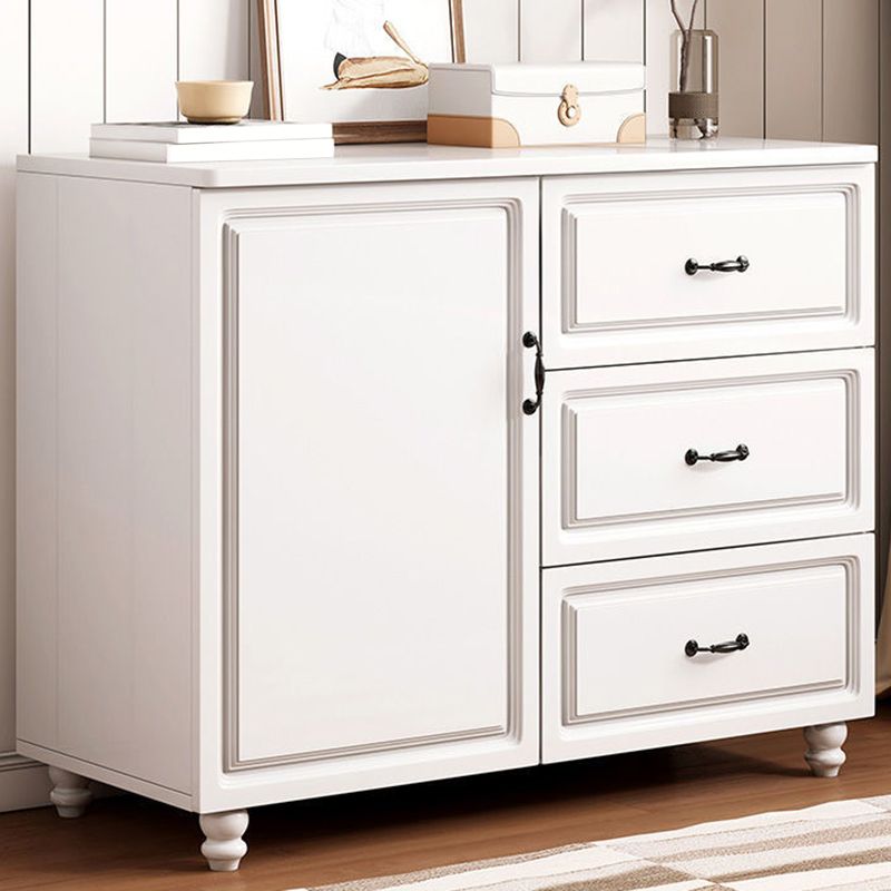 Wood  Accent Chest with Chest Bun Feet and Bar Pulls,14.96 " W