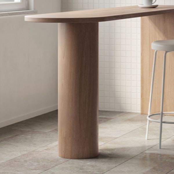 Solid Wood Bar Wine Table Modern Living Room Double Pedestal Bar Stool Table