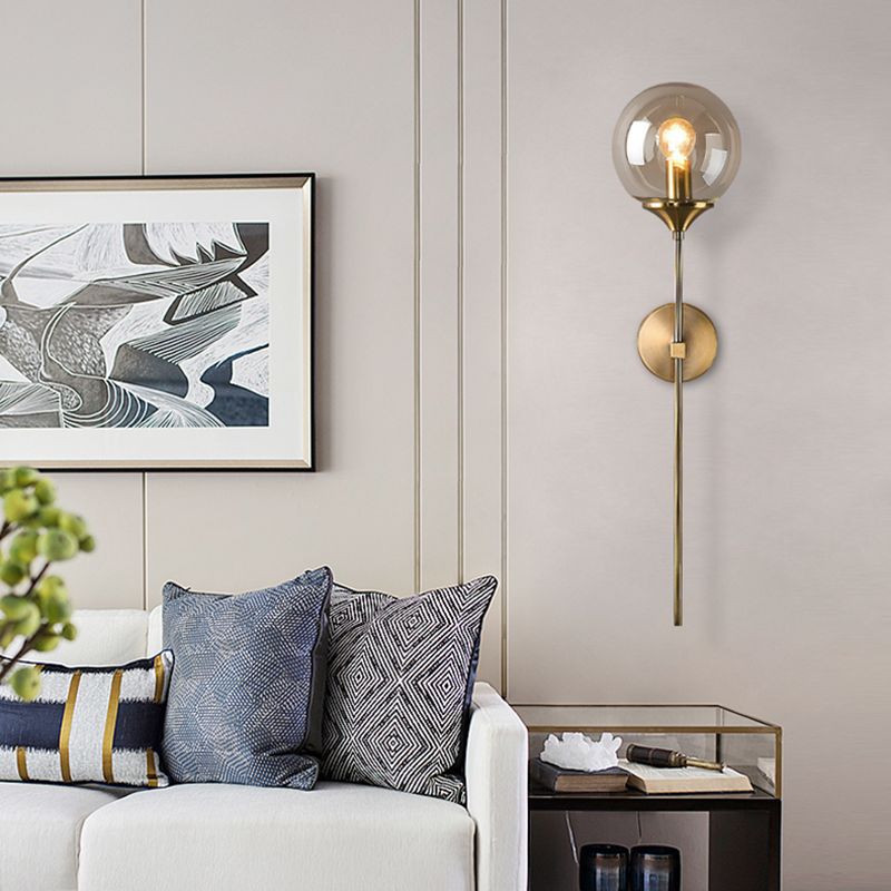 Eigentijdse stijl potloodarm wandwandverlichtingsglas slaapkamer sconce verlichtingsarmatuur