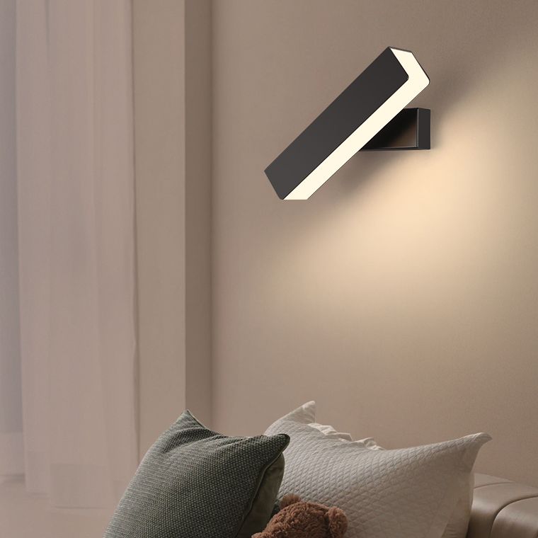 Modern Minimalist Style Rectangular Wall Light Sconces Metal Sconce Lights for Bedroom