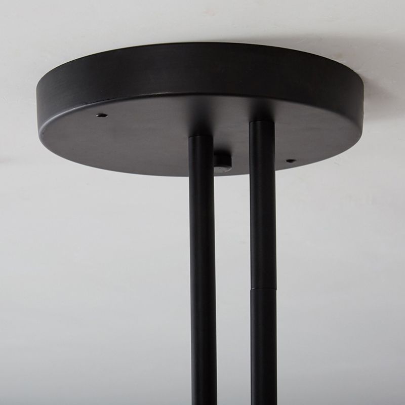 Ronde hanglamp armaturen Moderne meerkroonluchter kroonluchter met witte acrylschaduw