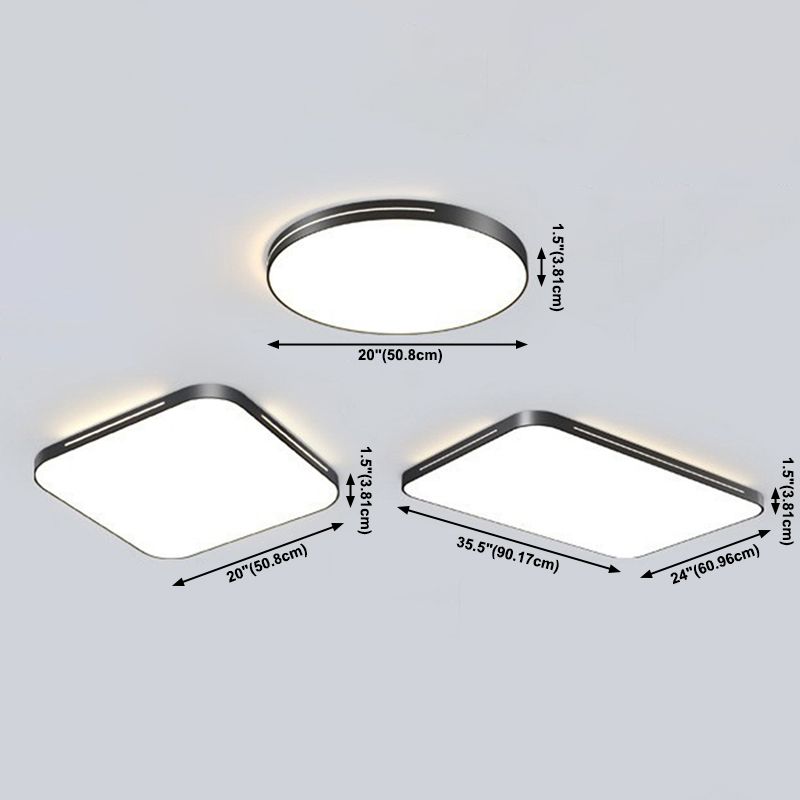 Modern Geometric LED Flush Mount Lamp Acrylic Ceiling Mount Light Fixture for Bedroom