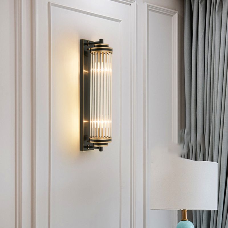 Cylinder Shape Metal Wall Light Modern Style Wall Light Sconce for Living Room