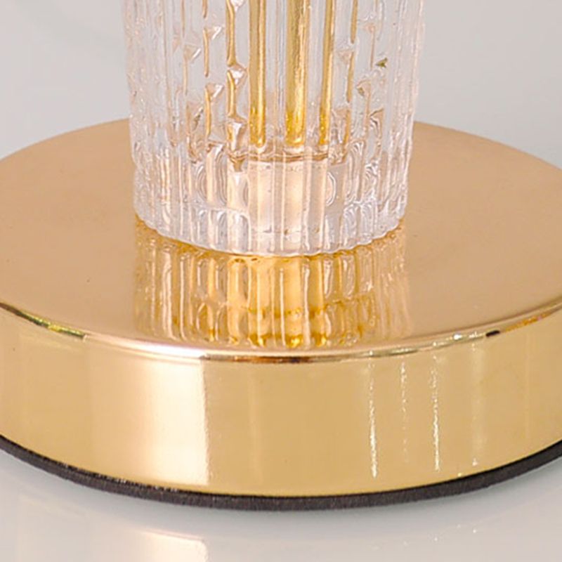 1-licht tafellicht eigentijdse gouden glazen tafellamp voor woonkamer