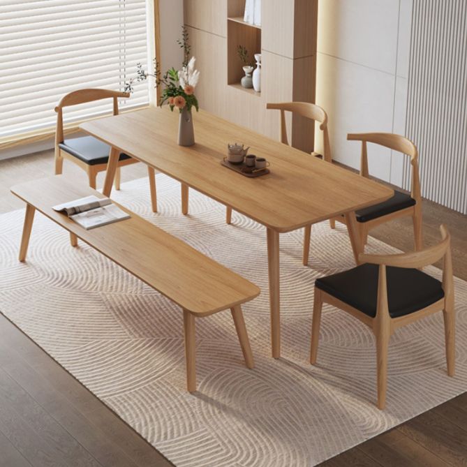 Industrial Rectangle Wood Dining Table 1/3/5/6/7 Pieces Dining Set for Dining Room