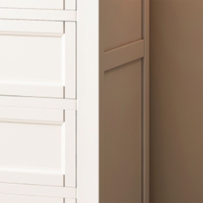 Traditional Oak Lingerie Chest Vertical Storage Chest Dresser for Home