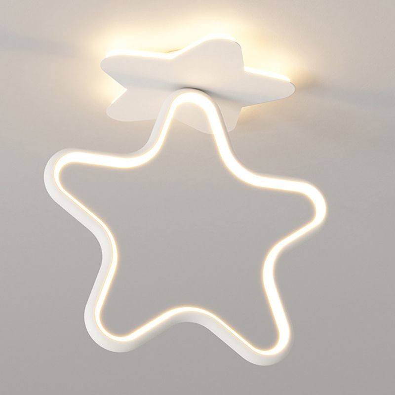 Modernism LED Ceiling Light White Flush Mount Lighting for Dining Room