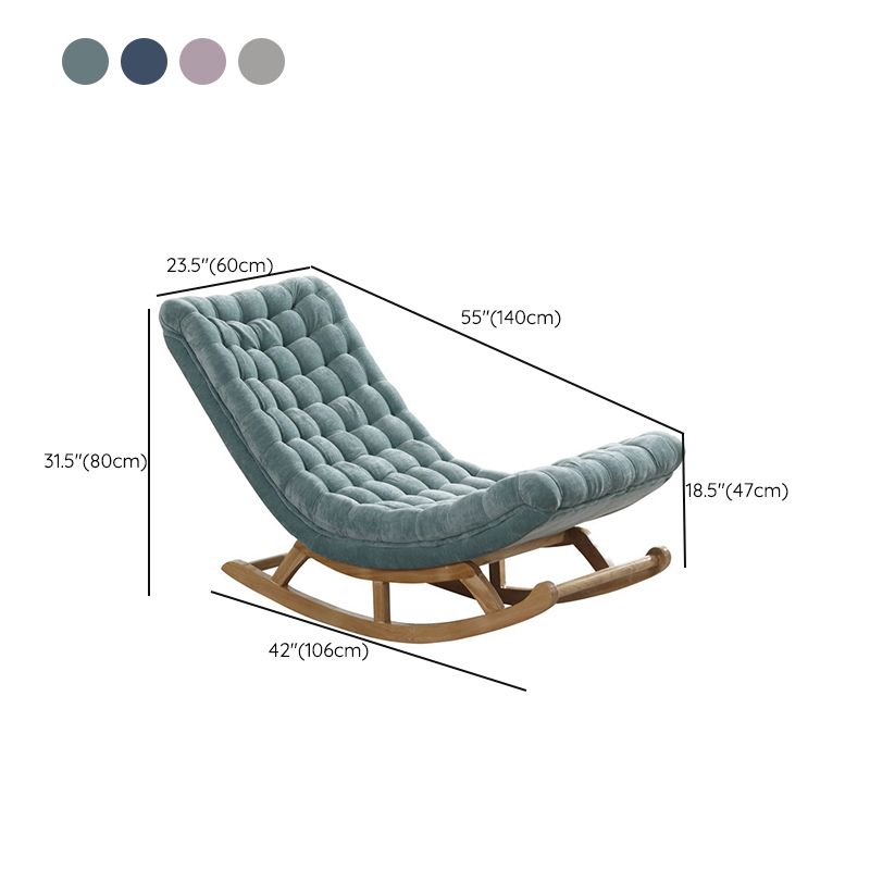 Contemporary Indoor Rocking Chair Nursery Sofa Rocking Chair with Ottoman