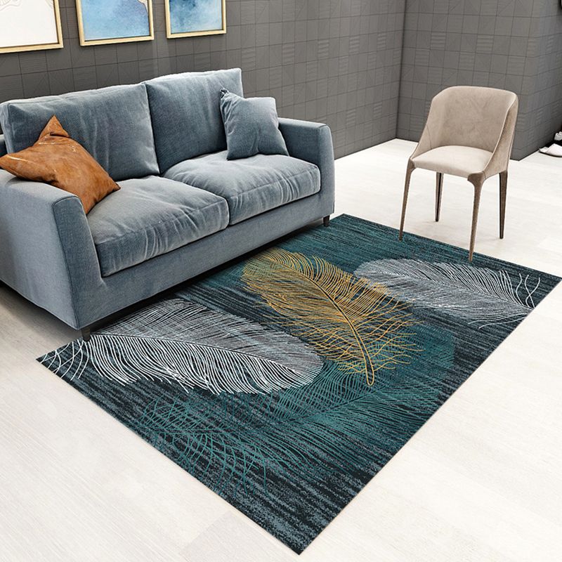 Contemporary Marble Surface Indoor Carpet Polyester Rug Pet Friendly Area Rug for Home Decoration