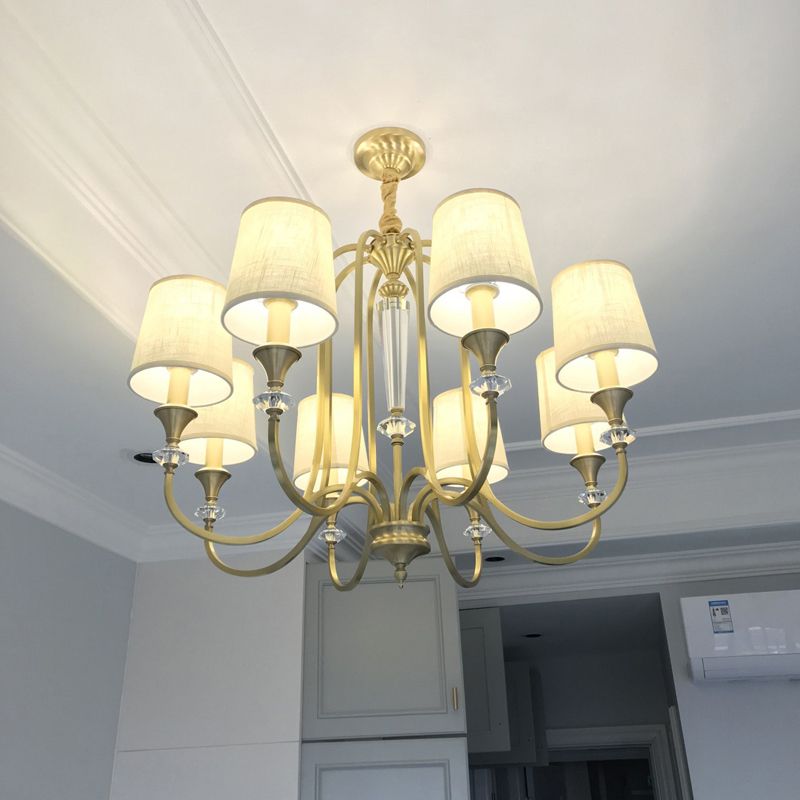 Lampada candele in stile coloniale Lumo Lampada a sospensione del soffitto metallico per soggiorno
