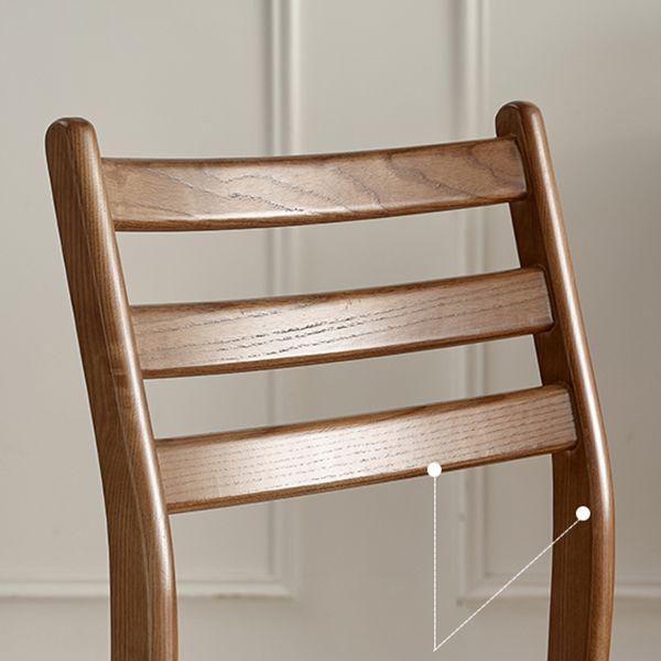 Dining Room Modern Solid Wood Ladder Back Armless Dining Chair