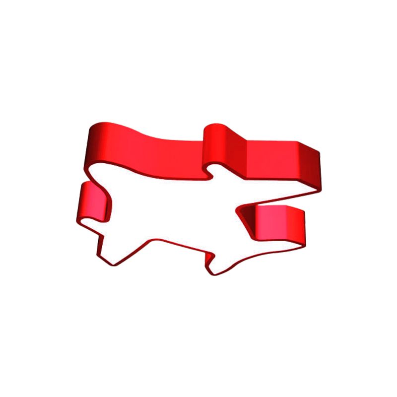 19.5"/23.5" W Aircraft Ceiling Mount Lamp Kid Metallic Playroom LED Flush Light in Red/Yellow/Blue