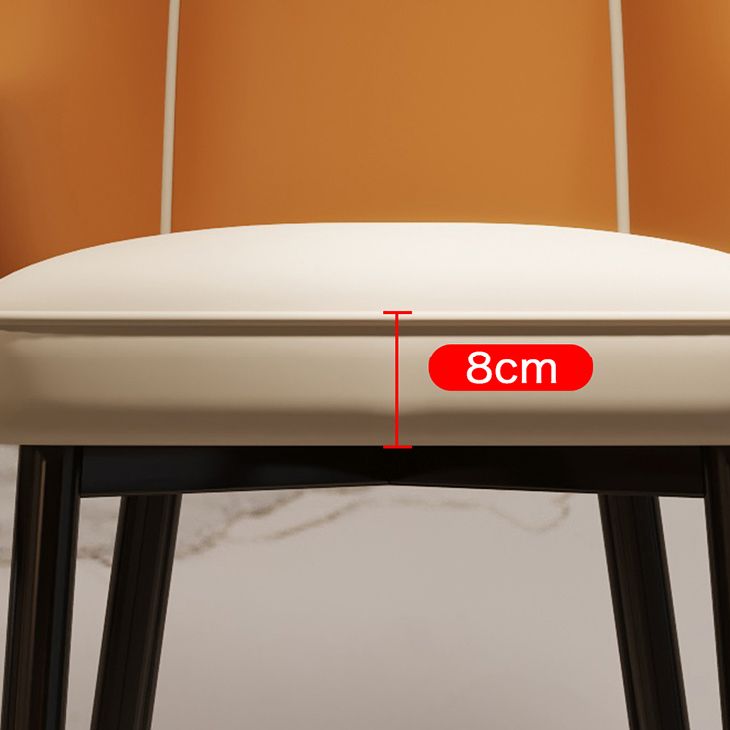 Glam Style Bar Stool Faux Leather Backrest Counter Stool for Bristol