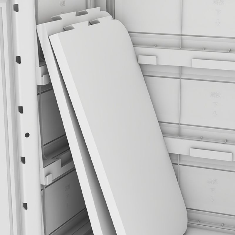 Plastic Wardrobe Cabinet with Drawer Modern Hinged Wardrobe Closet