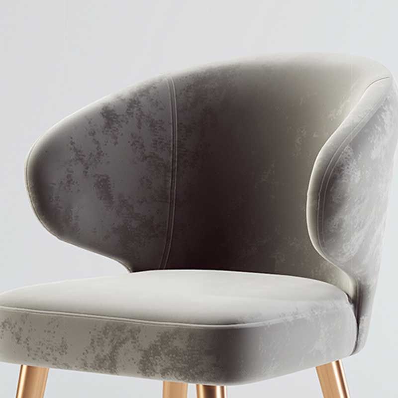 Chaise moderne d'intérieur et d'extérieur, chaise de salle à manger en métal, sans accoudoirs, pour cuisine