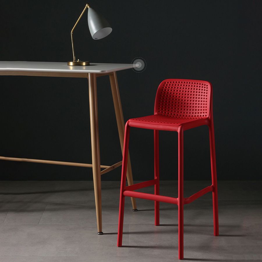 Modern Bar-stool Plastic Counter Bar Stool for Kitchen Bar with Plastic Legs