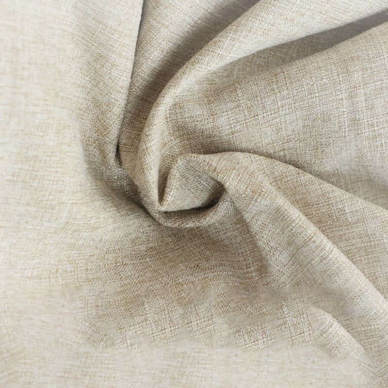 Linen Barrel Accent Chair Armless Round Chair with Ottomans for Living Room