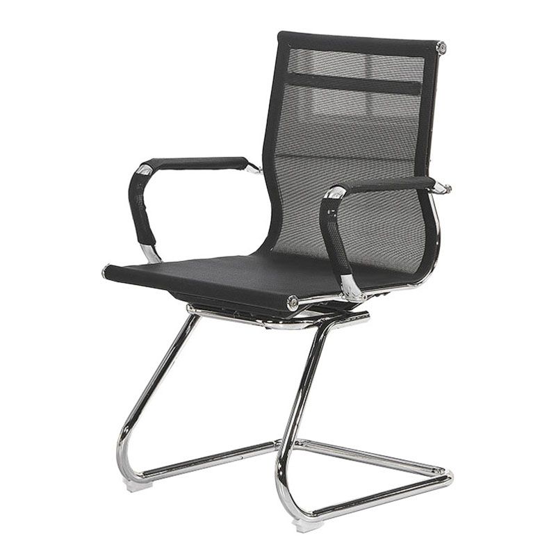 Fixed Arms Conference Chair Modern No Wheels Conference Chair