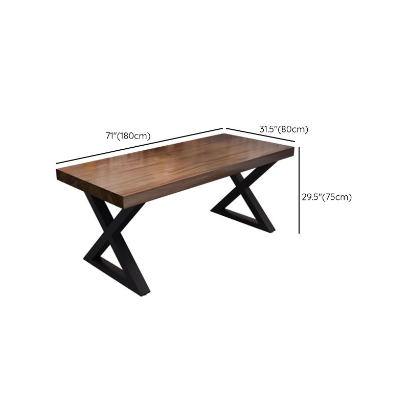 Industrial 1/4/5 Pieces Dining Set Rectangle Pine Wood Dining Table for Dining Room Cafe