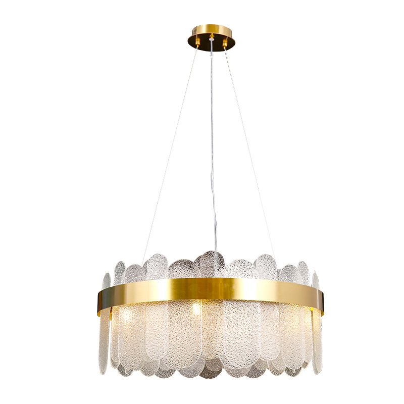 Simplicidad moderna Tambre de tambor lámpara de estar de múltiples luces múltiples accesorio de iluminación de sala de estar