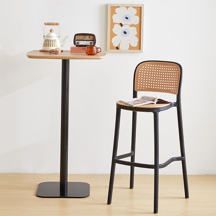 Modern Style Square Bar-stool Plastic Counter Bar Stool for Home