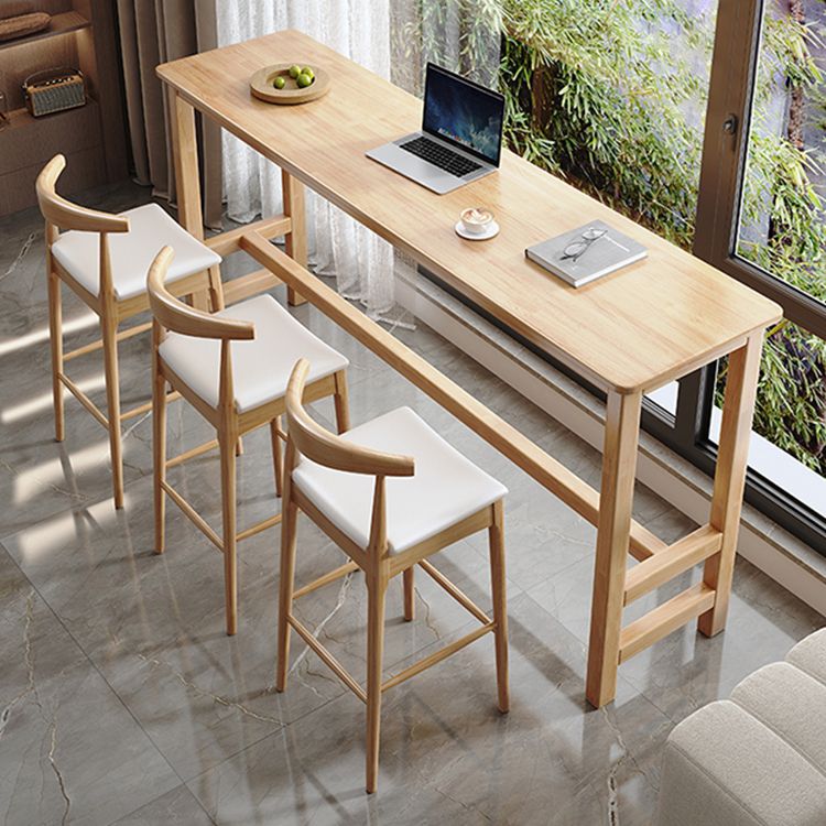 1/4/7 Pieces Pub Dining Set Contemporary Solid Wood Pub Table Set