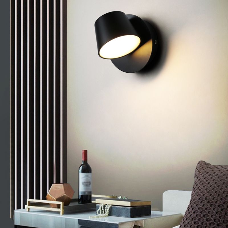 Lámpara de pared de lectura moderna Diconce de pared para el hogar con sombra de metal para dormitorio