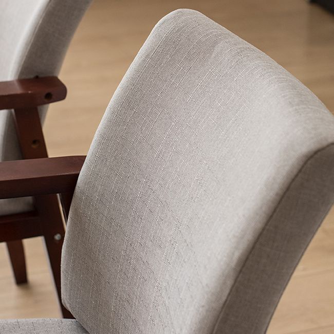 Chaise contemporaine en bois d'hévéa à dossier solide, chaise de salle à manger en bois au fini mat avec pieds naturels