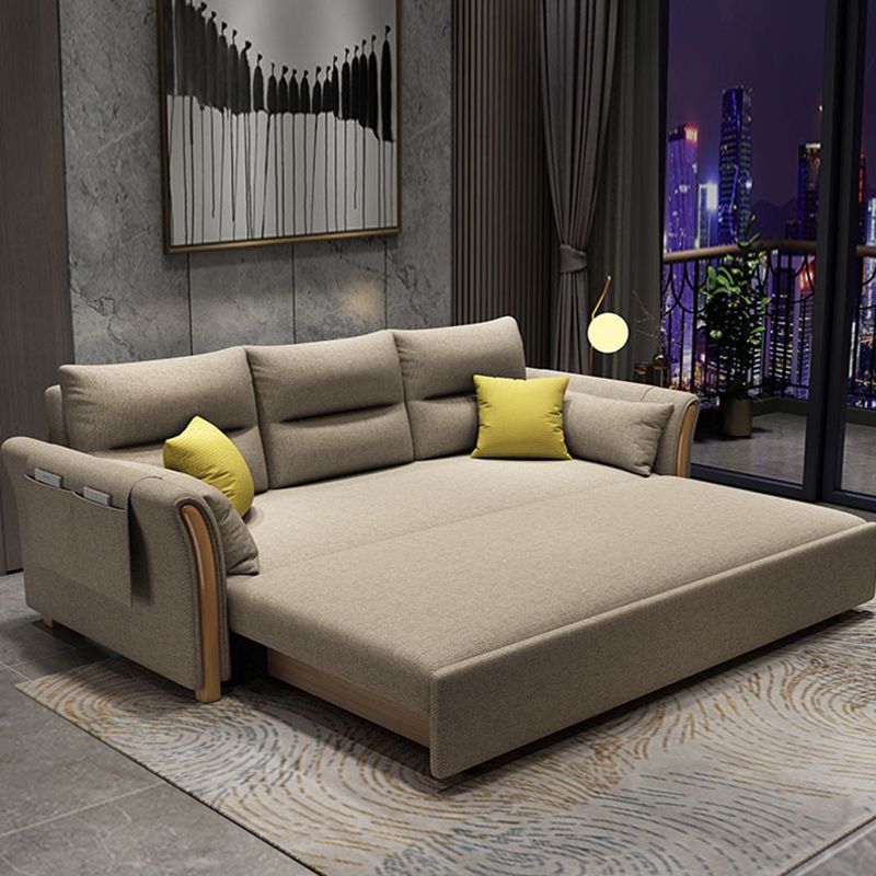 Fabric Sofa Bed Settee Furniture Flared Arm Latex Filled Sofa