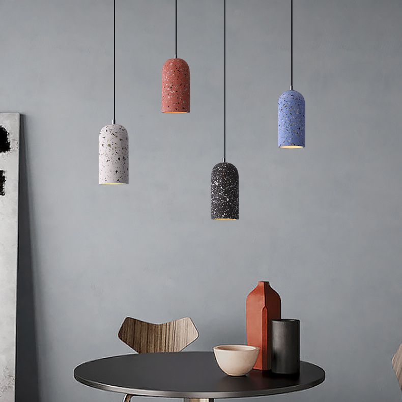 Kuppelform -Anhängerlampe moderne minimalistische kreative Steinhängelampe für Esszimmer