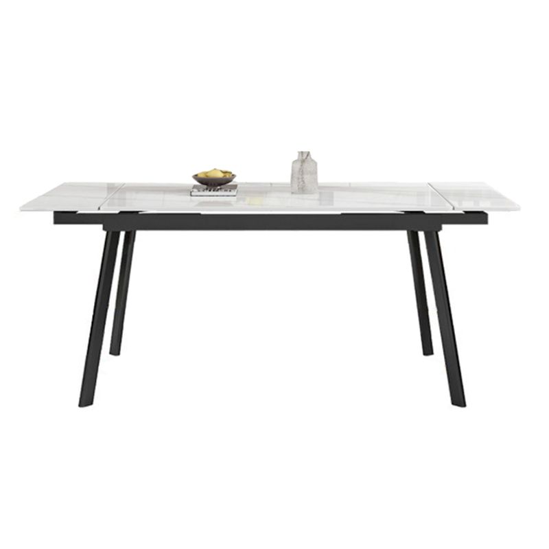 Contemporary 1/4/5/7 Pieces Dining Chairs Set Stone Rectangle Furniture in White