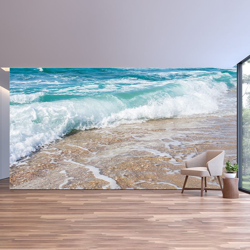 Boundless Sea Wall Mural Wallpaper Stain Resistant Wall Decor for Bathroom