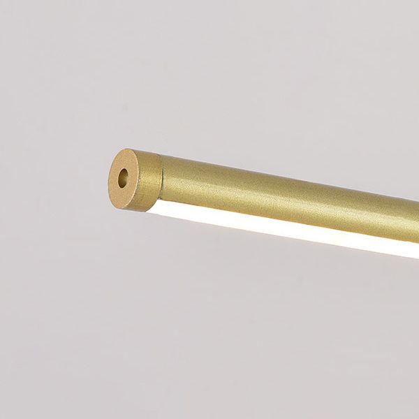 1 lustre de l'île linéaire légère lustre en métal contemporain