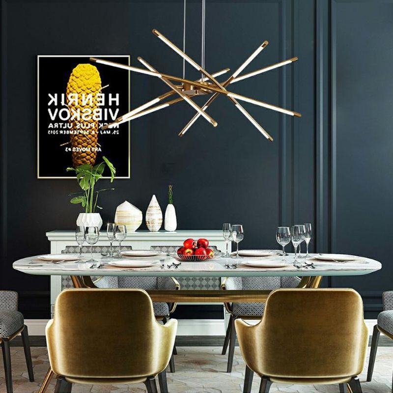 Luci a sospensione a sospensione in metallo Lampade sospese contemporanee per soggiorno