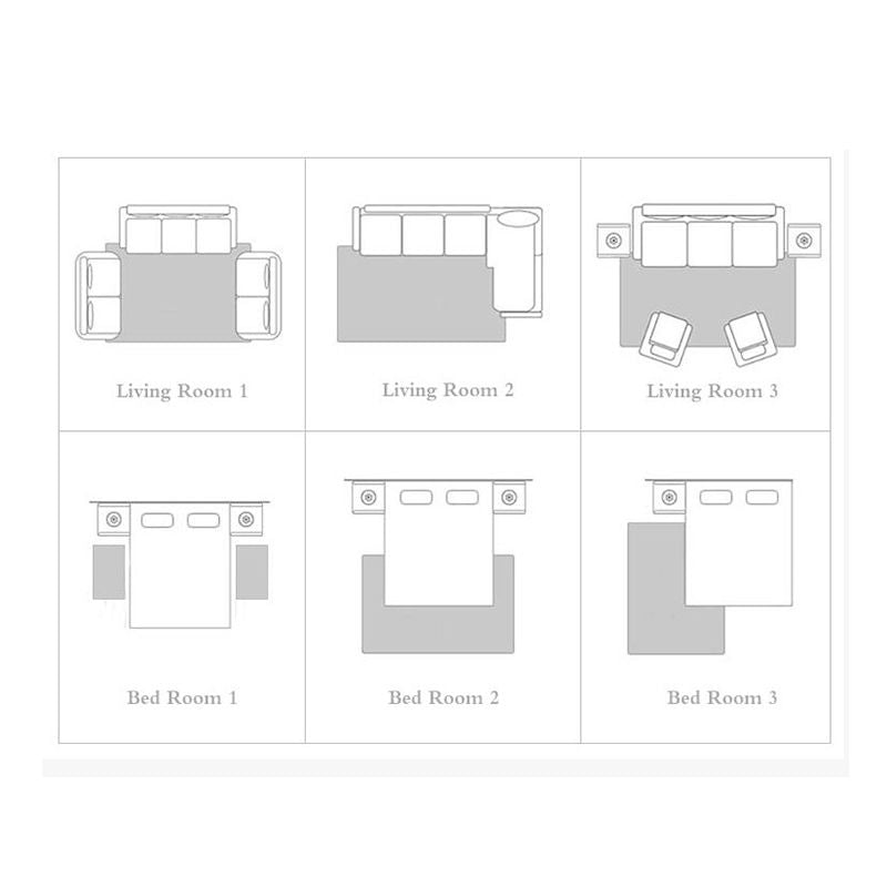 Modern Geometry Print Indoor Carpet Polyester Area Rug Washable Carpet for Home Decoration