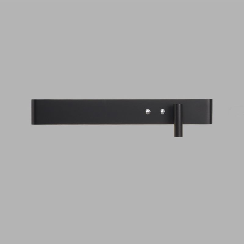Modern Single White/Black Wall Mounted Sconce Metallic LED Wall Light
