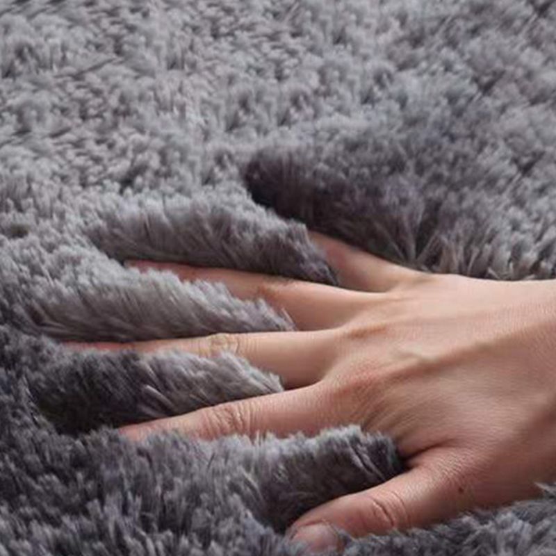Alfombra de lujos de peluche alfombra antideslizante de la alfombra del área de cuidado fácil de lavado para dormitorio para dormitorio