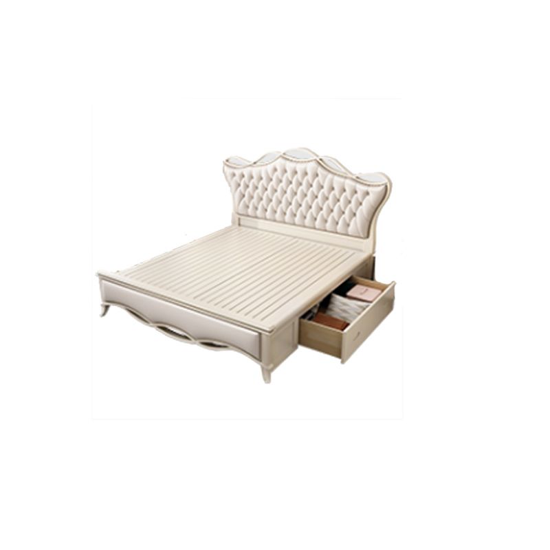 Victorian Adjustable Height Bed Upholstered Headboard Standard Bed