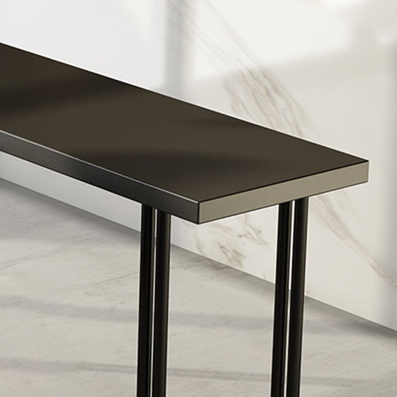 Glam Style Rectangle Bar Table Set 1/2/5 Pieces Solid Wood Counter Table