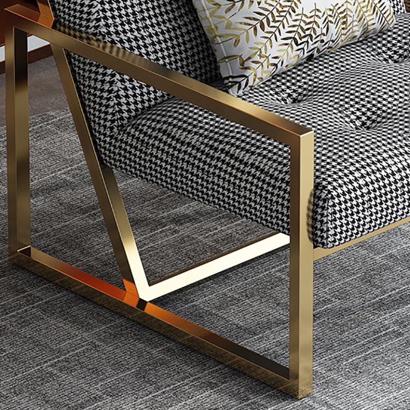 Tufted Cushions Lounge Chair Arms Included Reclining Chair with Pillow