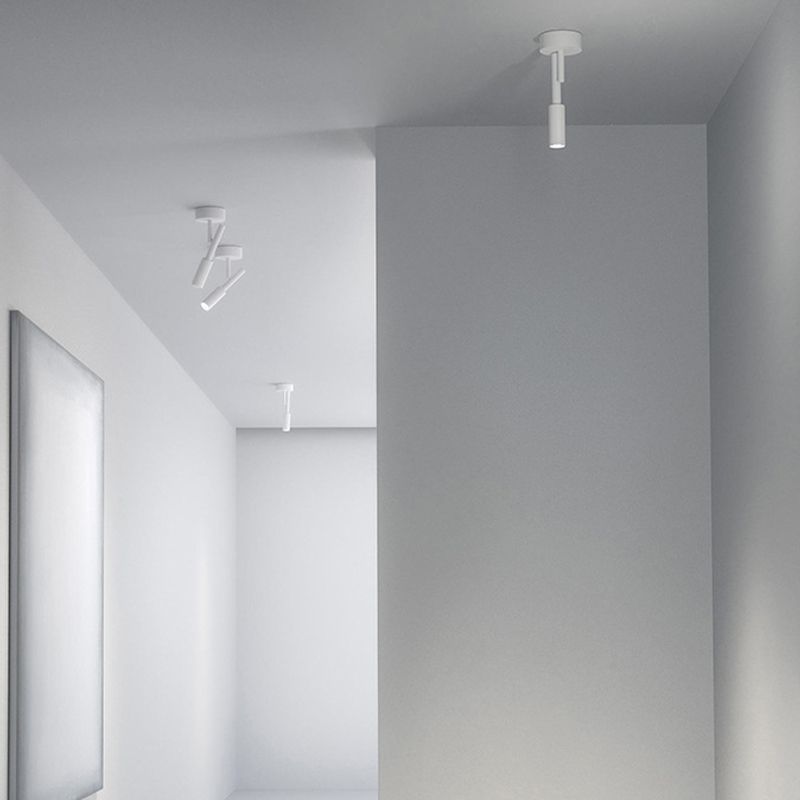 Modern Style Reading Wall Light Sconce Ceramic 1 Sconce Light in White/ Black